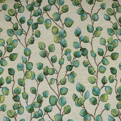 Eucalyptus Money Leaves Tapestry Upholstery Curtain Fabric 140cm - Bull Ring Fabrics
