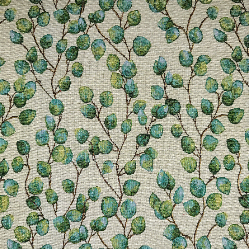 Eucalyptus Money Leaves Tapestry Upholstery Curtain Fabric 140cm - Bull Ring Fabrics