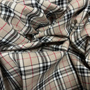 Fashion Tartan Check Polyviscose Dress Fabric 60" - Bull Ring Fabrics