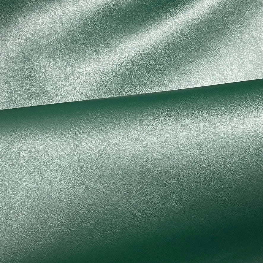 Faux Leather Vinyl Fabric Upholstery Car Seating 54", Nevada Green - Bull Ring Fabrics