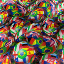 FIFA 2026 World Cup Flags Football 100% Cotton Craft Fabric 54" - Bull Ring Fabrics