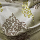 Galaxy Damask Curtain Brocade Fabric 140cm, Green - Bull Ring Fabrics