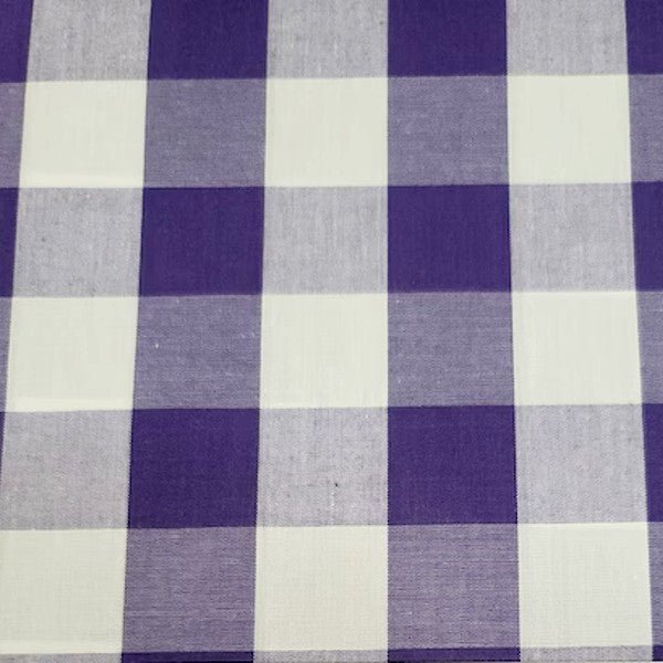 Gingham 1" Poly Cotton Dress Quilting Fabric - Bull Ring Fabrics