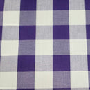 Gingham 1" Poly Cotton Dress Quilting Fabric - Bull Ring Fabrics