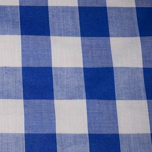 Gingham 1" Poly Cotton Dress Quilting Fabric - Bull Ring Fabrics