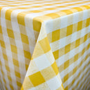Gingham PVC Oilcloth Table Protector Cloth Fabric 140cm Wide - Bull Ring Fabrics