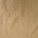 Gold Swirls Embroidery Taffeta Dress Craft Fabric - Bull Ring Fabrics