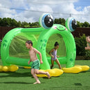 H2OGO! Giant Inflatable Froggy Fun Sprinkler Tunnel Kids Water Play Toy Age 2+ - Bull Ring Fabrics
