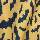 Halloween Black Bats PolyCotton Fabric Dress Craft Spooky Bunting 45" Orange - Bull Ring Fabrics
