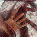 Halloween Tulle Cobwebs Dress Net Fabric - Bull Ring Fabrics