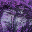 Halloween Tulle Cobwebs Dress Net Fabric - Bull Ring Fabrics
