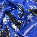 Heavy Halloween Cotton Fabric Wizards Hat & Wand 54", Blue - Bull Ring Fabrics