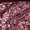 HEAVY SEQUINS LACE NET LACE Embroidery Bridal Wedding New Years Party Dress 54" - Bull Ring Fabrics