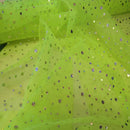 Hologram Sequin Organza Fabric – 100% Polyester Sheer Sparkle Fabric – 60” Wide – Sold by the Metre - Bull Ring Fabrics