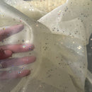 Hologram Sequin Organza Fabric – 100% Polyester Sheer Sparkle Fabric – 60” Wide – Sold by the Metre - Bull Ring Fabrics