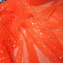 Hologram Sequin Organza Fabric – 100% Polyester Sheer Sparkle Fabric – 60” Wide – Sold by the Metre - Bull Ring Fabrics