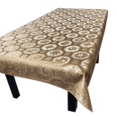 Table Cloth PVC BAROQUE Oilcloth Rustic Fabric Cafe Bar Table Covers 54", Gold