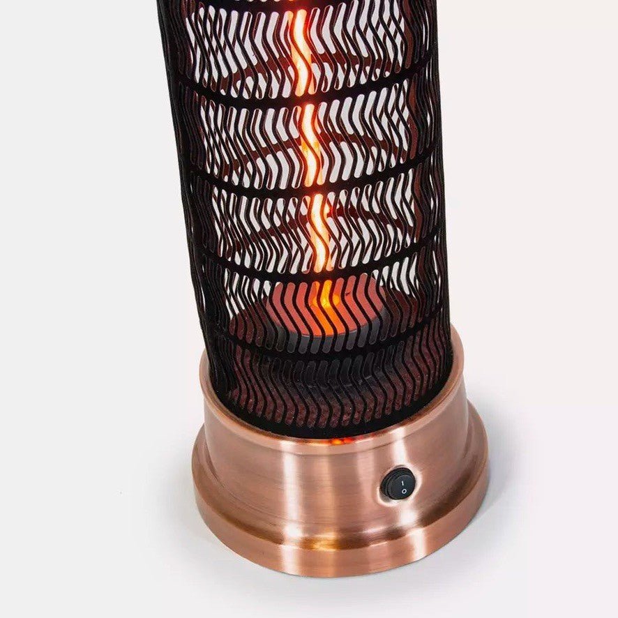 Kettler Garden Heater Kalos Copper Small Lantern Electric Patio Heater 1500W - Bull Ring Fabrics