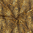 Leopard Spots 100% Cotton Poplin Fabric Rose & Hubble 112cm, Brown - Bull Ring Fabrics