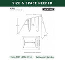 Lifetime 7ft Metal Kids Swing Set Garden 2 Swings Trapeze Bar Outdoor Ages 3-12 - Bull Ring Fabrics