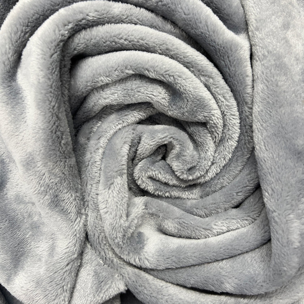 Mary's Lamb Soft Cuddle Fleece Fabric 150cm, Grey - Bull Ring Fabrics