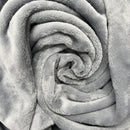 Mary's Lamb Soft Cuddle Fleece Fabric 150cm, Grey - Bull Ring Fabrics