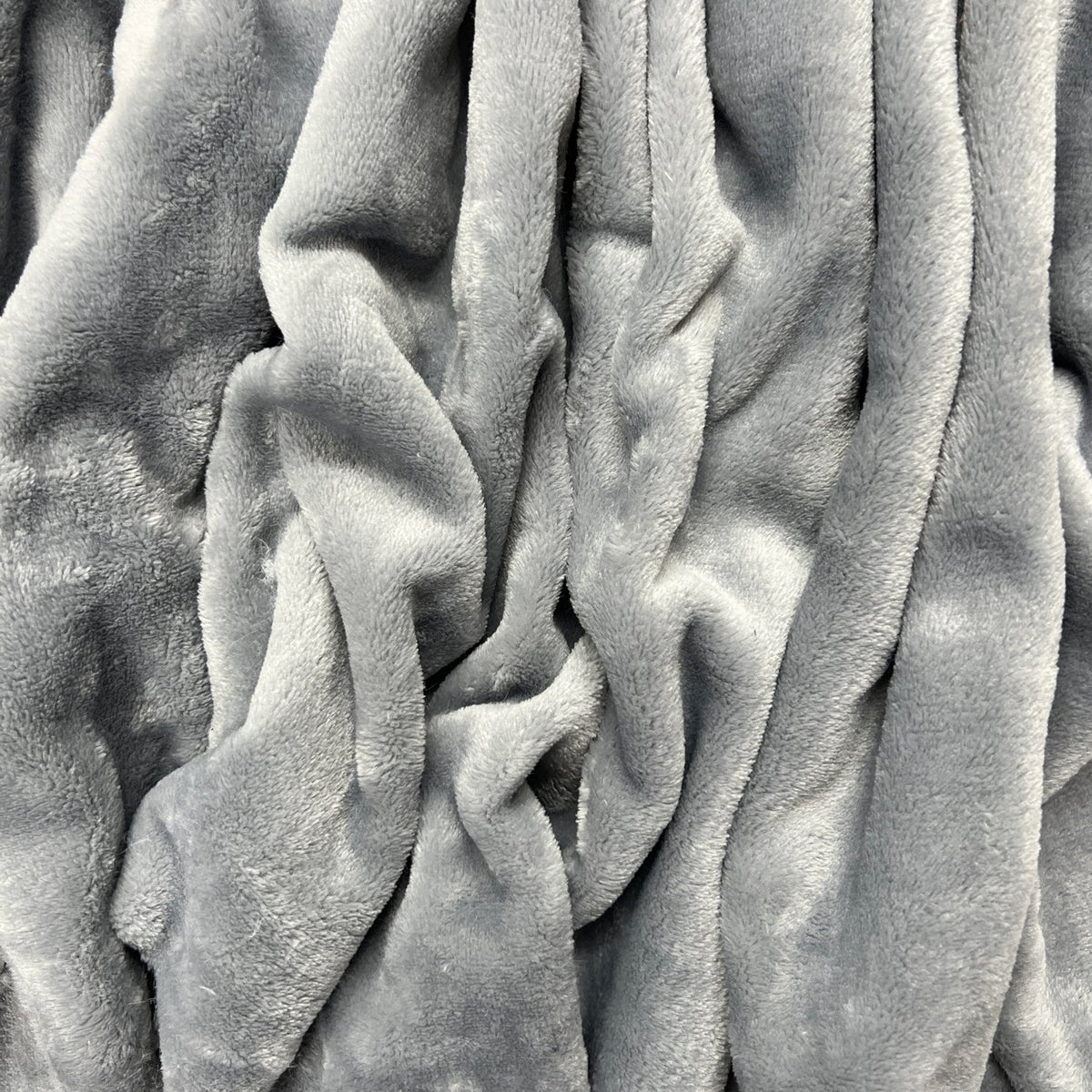Mary's Lamb Soft Cuddle Fleece Fabric 150cm, Grey - Bull Ring Fabrics
