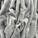 Mary's Lamb Soft Cuddle Fleece Fabric 150cm, Grey - Bull Ring Fabrics