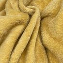 Mary's Lamb Soft Cuddle Fleece Fabric 150cm Ochre Mustard - Bull Ring Fabrics
