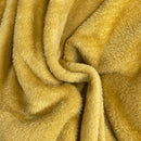 Mary's Lamb Soft Cuddle Fleece Fabric 150cm Ochre Mustard - Bull Ring Fabrics