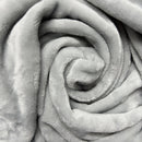 Mary's Lamb Soft Cuddle Fleece Fabric 150cm, Silver - Bull Ring Fabrics
