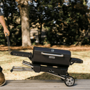 Masterbuilt Portable Charcoal BBQ & Smoker with Cart in Black - Bull Ring Fabrics