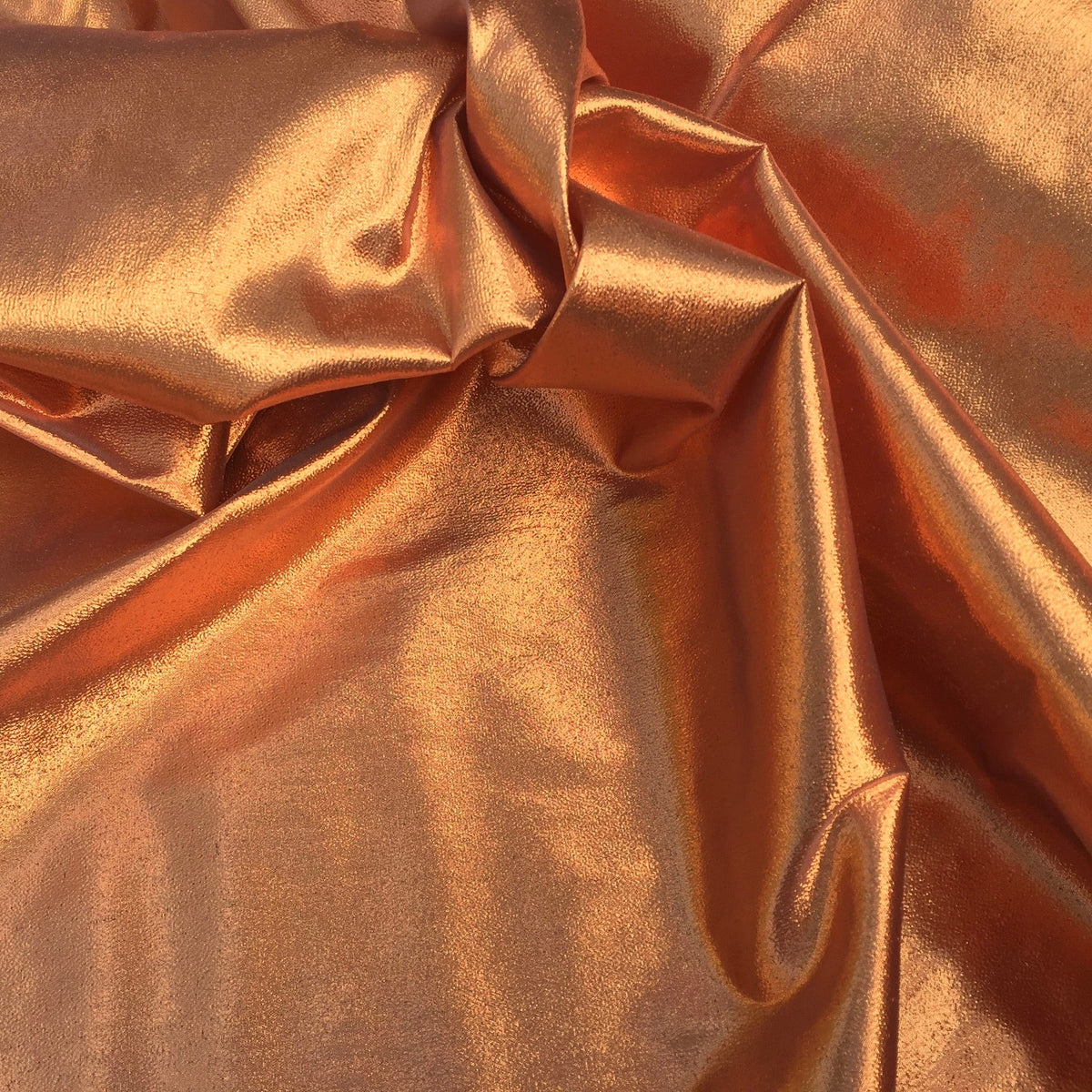 Metallic Copper Paper Lame Fabric - Bull Ring Fabrics