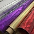 Metallic Copper Paper Lame Fabric - Bull Ring Fabrics