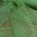 Metallic Silver Lurex Dress Net Fabric 54" Lime Green - Bull Ring Fabrics