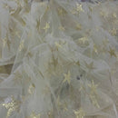 Metallic Stars Dress Net Fabric Tutu Tulle Skirt Costumes 60" - Bull Ring Fabrics