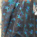 Metallic Stars Dress Net Fabric Tutu Tulle Skirt Costumes 60" - Bull Ring Fabrics