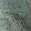 Metallic Stars Dress Net Fabric Tutu Tulle Skirt Costumes 60" - Bull Ring Fabrics