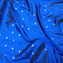 Mirror Sequin Taffeta Fabric Dress Bridal Abaya Gown Material, Navy Shot Black - Bull Ring Fabrics
