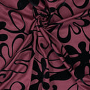 Monaco Cotton Panama Velvet Flocked Fabric Curtain Brocade Upholstery 140cm - Bull Ring Fabrics