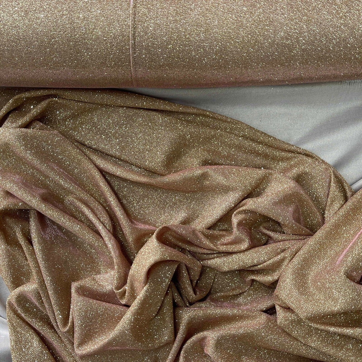 Moonlight Glitter Sparkling Jersey Party Dress Fabric 54” - Bull Ring Fabrics