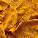 Mustard Cotton Lawn Fabric Broderie Anglaise Paisley Embroidery Sequin Dress 54” - Bull Ring Fabrics