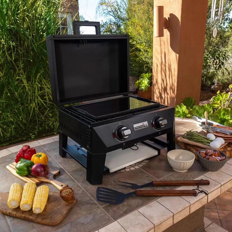 Nexgrill Fortress 2 Burner 4-In-1 BBQ Grill & Pizza Oven + Griddle + Grill Plate - Bull Ring Fabrics