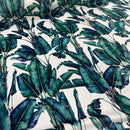 Paradise Floral Digital Print Plush Velvet Curtain Fabric, Natural - Bull Ring Fabrics