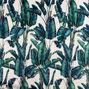 Paradise Floral Digital Print Plush Velvet Curtain Fabric, Natural - Bull Ring Fabrics