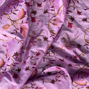 Pink Italian Taffeta Fabric Paradise Floral Embroidered Bridal Dress 60" - Bull Ring Fabrics