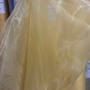 Plain Organza Fabric Dress Draping Backdrops 150cm, Gold - Bull Ring Fabrics