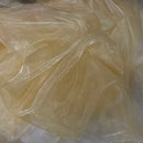 Plain Organza Fabric Dress Draping Backdrops 150cm, Gold - Bull Ring Fabrics