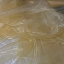 Plain Organza Fabric Dress Draping Backdrops 150cm, Gold - Bull Ring Fabrics