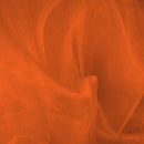 Plain Organza Fabric Dress Draping Backdrops 150cm, Terracotta/Burnt Orange - Bull Ring Fabrics